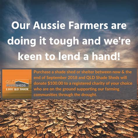 Drought Relief Initiative - QLD Shade Sheds & Dome Shelters