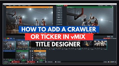 How To Create Text Scrolling Text News Ticker Or Crawler In VMix Title