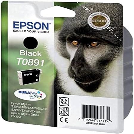 Epson Original T Affe Wisch Und Wasserfeste Tinte Singlepack