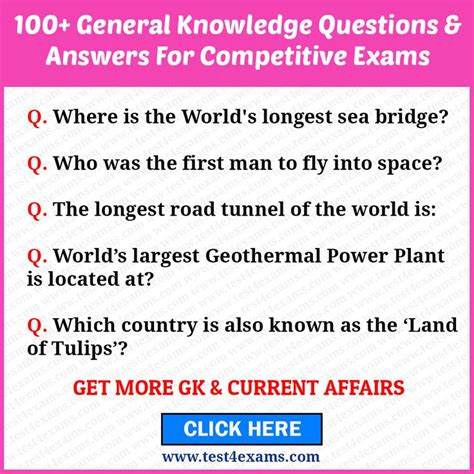 100 Easy General Knowledge Multiple Choice Questions And Ans