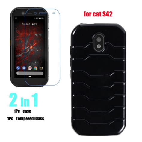 Case Cover Tempered Glass Film Screen Protector For Caterpillar CAT