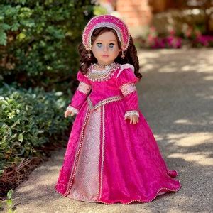 Catherine Howard OOAK Historical Tudor Style Gown for 18 Inch Dolls. - Etsy