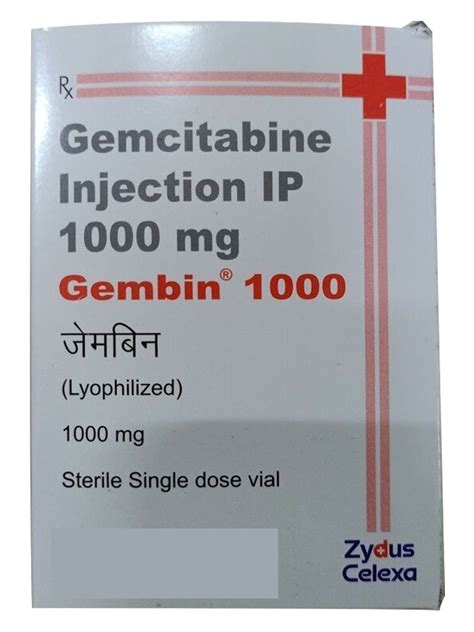 Gemcitabine Injection Ip Mg Prescription At Rs Vial In Ahmedabad