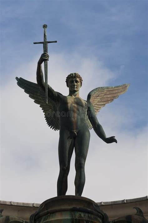 War Memorial Angel Statue With Sword Editorial Stock Image Image Of