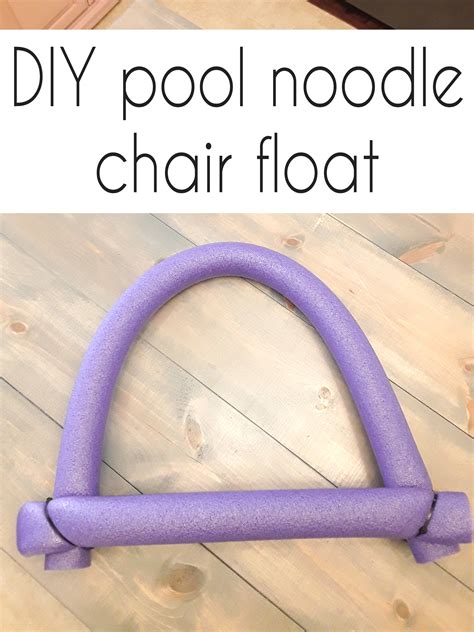 Diy Pool Noodle Chair Float Crazy Diy Mom