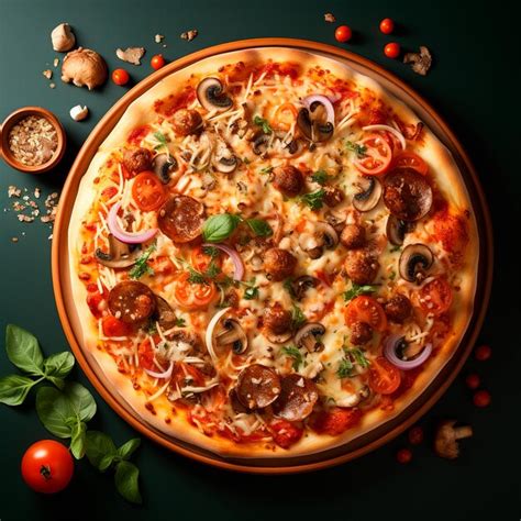 Premium Photo Freshly Baked Hot Pepperoni Pizza Image Created By Ai