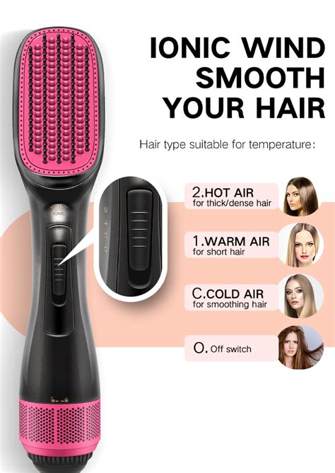 Professional Hair Styler Electric Hot Air Brush One Step Ionic Hair Dryer Brush Hair Dryer
