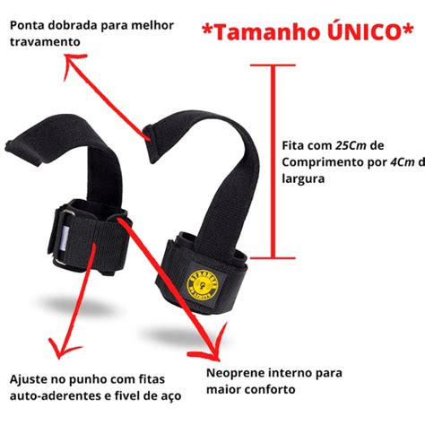 Tala Straps Monster Luva Gancho Musculação Cross Trainer Lpo em