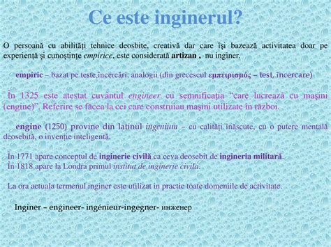 Inginerie inginer ppt κατέβασμα