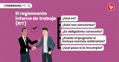 Qué es el reglamento interno de trabajo RIT y para qué sirve LP