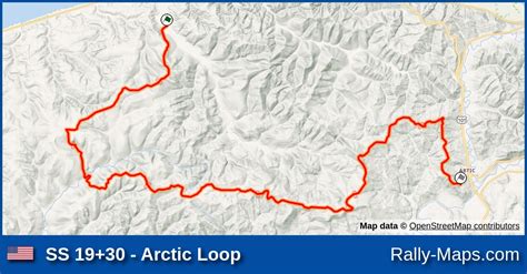 Ss 1930 Arctic Loop Stage Map Olympus Rally 1987 Wrc 🌍 Rally