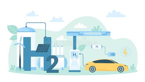 Vector Green Hydrogen Car Stock Illustrations 826 Vector Green Hydrogen Car Stock