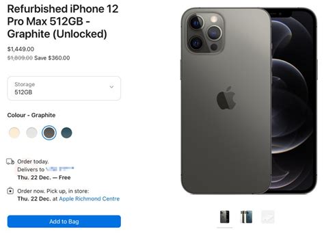 You Can Now Buy an Apple Refurbished iPhone 12 Pro Max in Canada ...