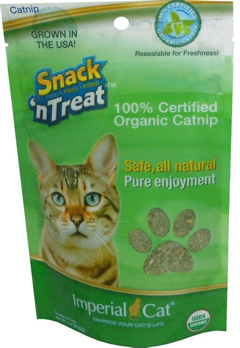 Set Of 2 Pack 1 Ounce Imperial Cat 100 Certified Organic Catnip Safe