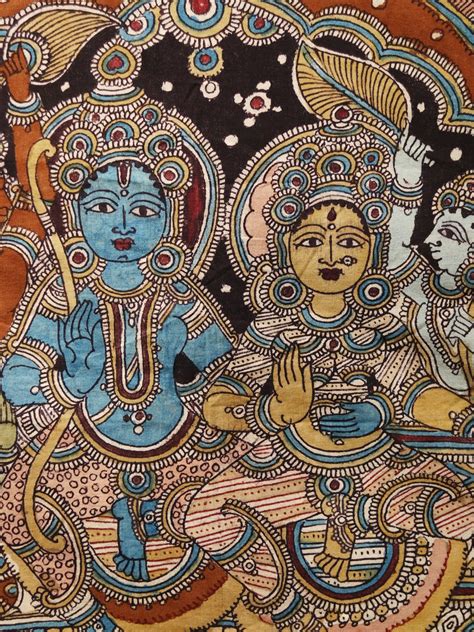 The Ramayana | Superfine Kalamkari Painting | Exotic India Art