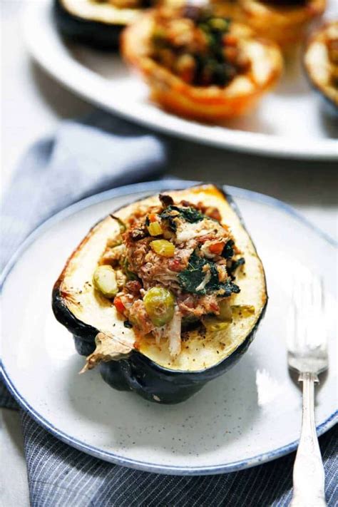 Thanksgiving Stuffed Acorn Squash Thanksgiving Leftovers Recipe