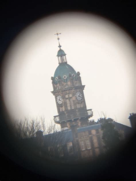 My first telescope! Cossham Memorial Hospital tower as seen from ...