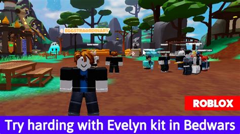 Try Harding With Evelyn KIT Bedwars Roblox YouTube