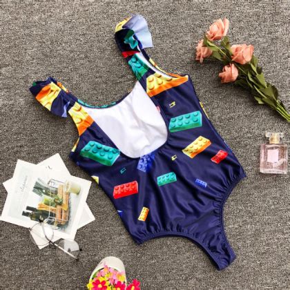 The Printing Conjoined Swimsuit Bikini Ice Cream On Luulla