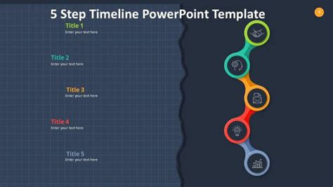 5 Step Timeline PowerPoint Template PPTUniverse