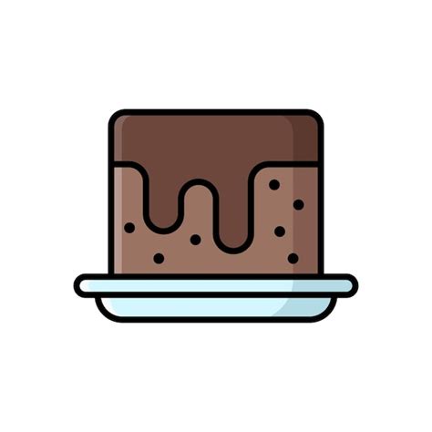 Premium Vector Brownies Icon Vector Design Template Simple And Clean