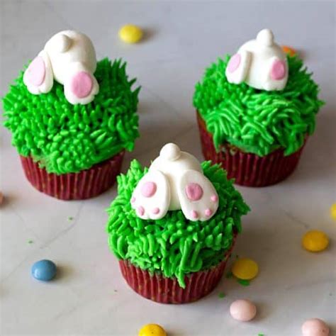 Celebrate Easter With Bunny Butt Cupcakes And Carrot Cake Veena