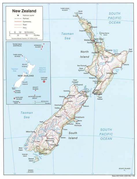 Online Map of New Zealand