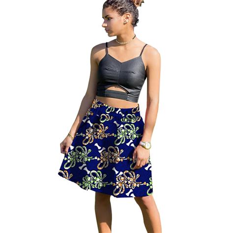 Women Africa Print Skirts Ladies Dashiki Clothes Festive Costume Simple And Generous Design Made