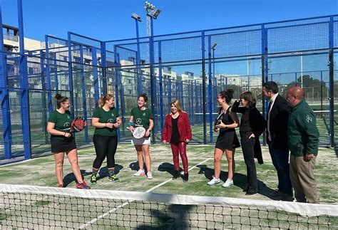 Mamen S Nchez Inaugura Las Pistas De P Del Del Complejo Deportivo La