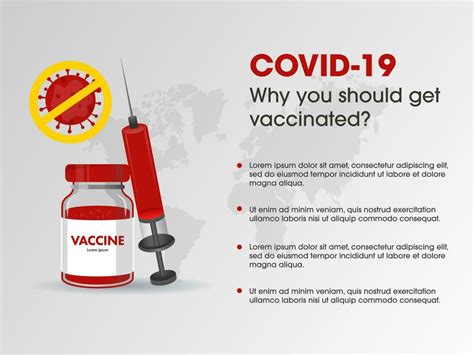 COVID-19 Vaccinated Concept Based Poster Design With Vaccine Bottle And ...