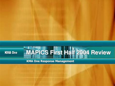 streamlining response management  mapics review strategies