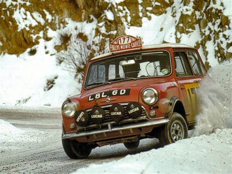 Rauno Aaltonenhenry Liddon In Their Winning Mini Cooper S Monte Carlo