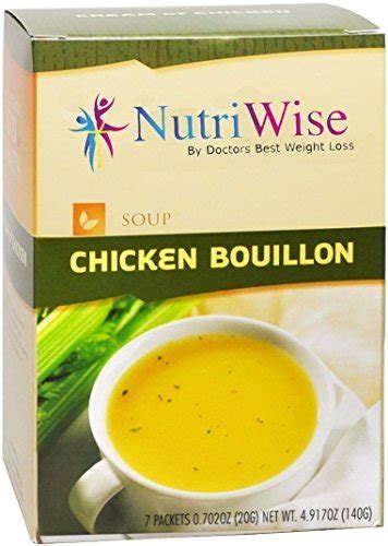 Nutriwise Chicken Bouillon High Protein Diet Soup 7 Box By Nutriwise