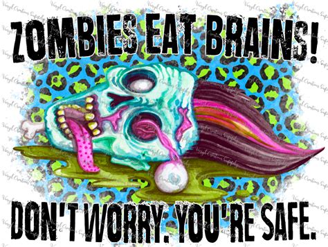 Zombies Eat Brains Vinyl Creation Supply