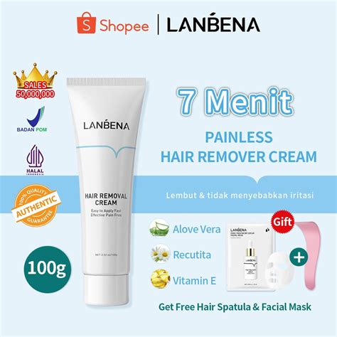 Jual Bpom Lanbena Hair Removal Cream Pencabut Bulu Krim Penghilang