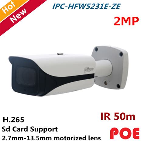 Dahua POE cámara IP impermeable IPC HFW5231E ZE al aire libre 2MP 1 2