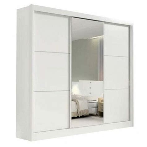 Guarda Roupa Casal Los Angeles C Espelho Branco MDF Larg 2 73m D Doro