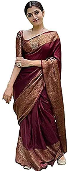 Buy Kabir Fabrics Women S Vasttram Varkala Kanchipuram Silk Kanchi