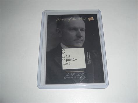 Calvin Coolidge 2018 The Bar Relics Authentic Used From Calvin