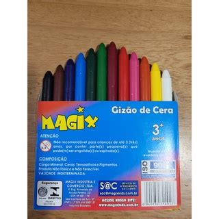 Gizao De Cera Grosso 12 Cores Escolar Shopee Brasil