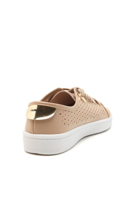 Casual Tênis Moleca Perfuros Nude Compre Agora Dafiti Brasil