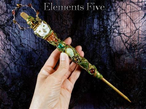 Owl Wand Crystal Wand With Owl Totem Magic Wand Wizard Wand Etsy