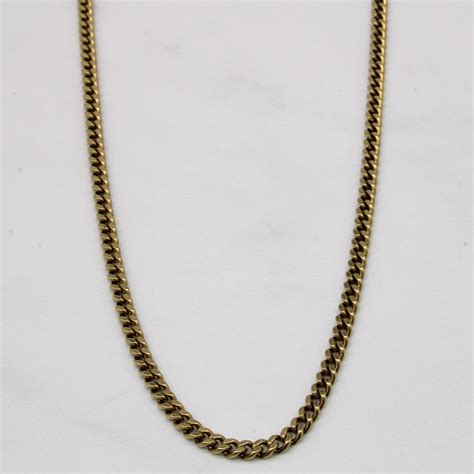 10k Yellow Gold Cuban Link Chain | 21" | – 100 Ways