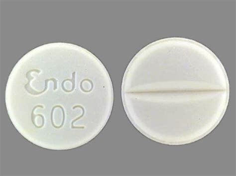 Endo 602 Pill White Round 15mm Pill Identifier