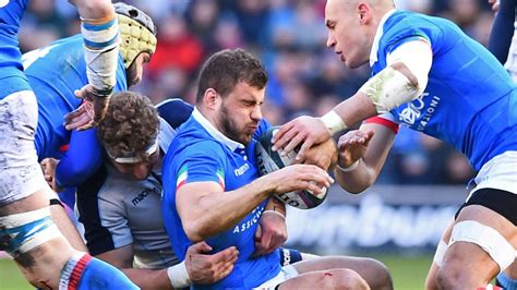 L Ecosse Commence Bien Contre L Italie Parisse Tablit Un Record Du