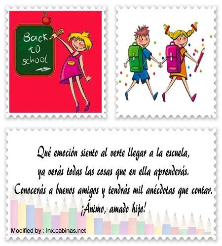 frases de regreso a clases para mi hijo FrasesParaPrimerDíaDeClases