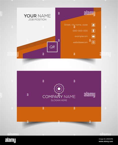 Double Sided Creative And Modern Business Card Template Vector