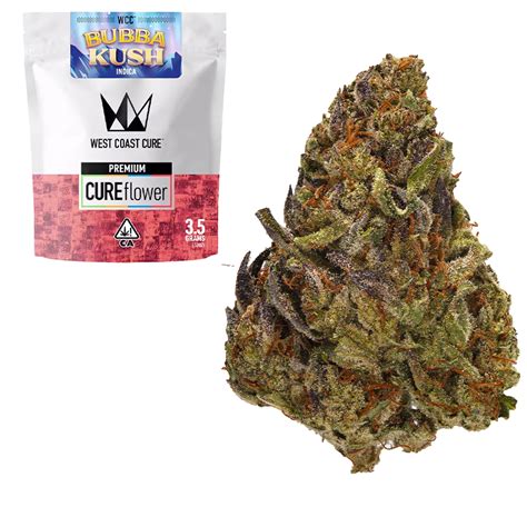 West Coast Cure Bubba Kush Flower Strain Indica 3 5g