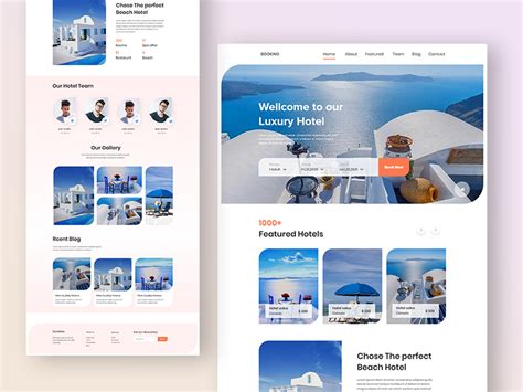 Hotel Landing Page By Nabil Mahmud On Dribbble