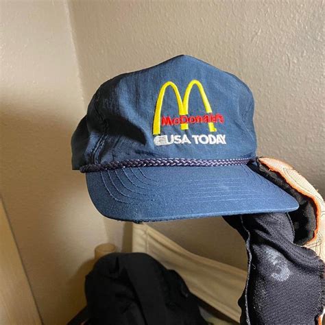 Vintage McDonalds hat trucker like fit vintage... - Depop